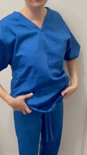 My scrubs hide everything