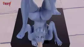 Liara Weird Blowjob Position (VRWD) [Mass Effect]