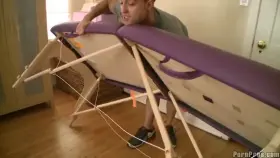 British blonde Syren Sexton gets a deep pussy massage