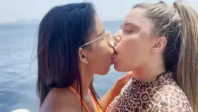 Hot party in one speedboat with my two hot trans friend, one hot girl and one big cock boy [f]