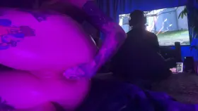 waitingfor my turn with a fist inside me