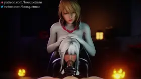 Threesome with Tamaki and Misaki (bouquetman) [Dead or Alive]