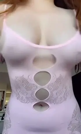 True sluts wear see through tops when they're bouncing their boobs