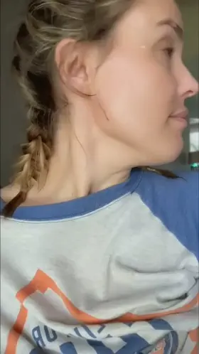 Love showing you my tits with him only steps away in the other room