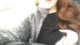 Risky lil tit flash in the car park at work😈