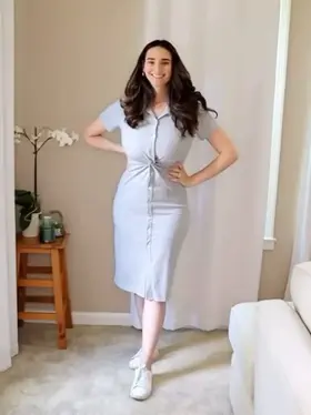 Abby Shapiro post-baby dress