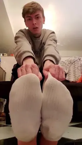 A sub's only ambition is to kiss Master's feet and lick up his spit