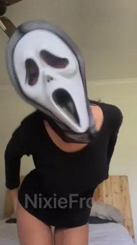 Leave it up to me to make a GhostFace mask slutty