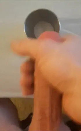 Jacking my big dick. A little cum for you