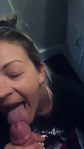 Training - White Trash 18yr Old Slut Sucking My Cock And Gagging