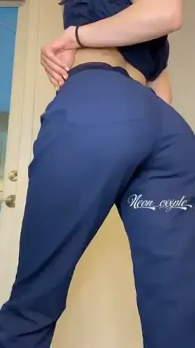 A petite, horny nurse who just loves to keep herself turned on at work ;)