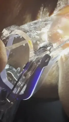 Pissed in a speculum in my girlfriend’s pussy