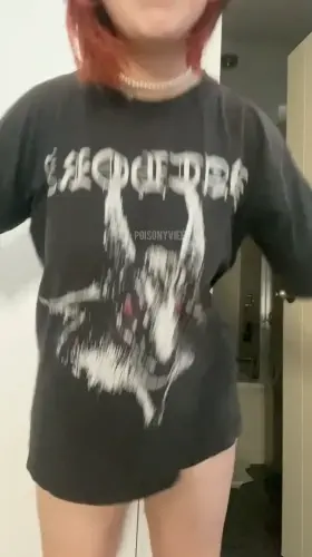 There is not even a room for a shirt on these titties, don't you think?