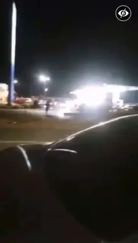 Cop hit by speeding car while crossing the road