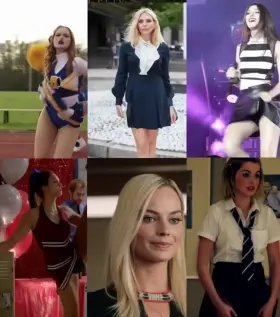 They all flash you, who do you taste first: Madelaine Petsch, Elizabeth Olsen, Victoria Justice, Nina Dobrev, Margot Robbie and Ana De Armas