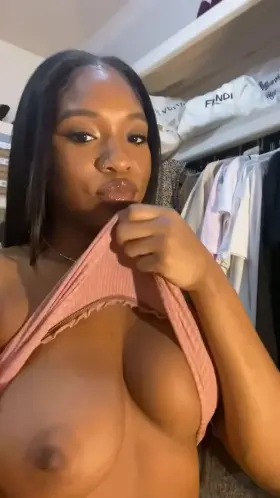 Showing my tits just to make your dick hard, is it working?