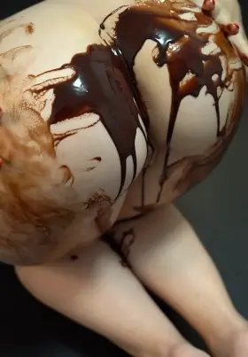 Alternative angle of my chocolate dipped ass