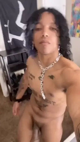 Post workout dick swinging