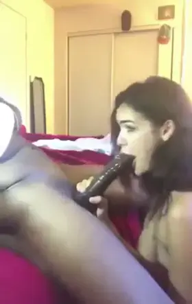 She slides the BBC right down her throat