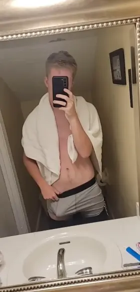 Revealing my 18 YO cock for you