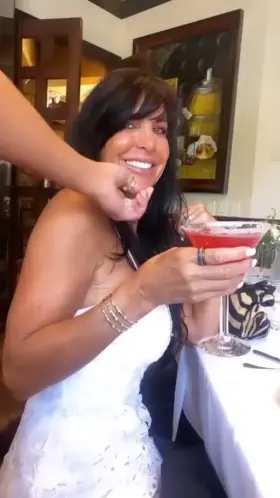 From her mum's birthday