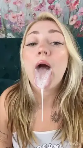 lay your cock in my messy mouth!