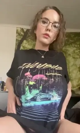 Nerd with big tits!