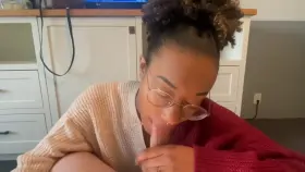 POV blowjob after getting to the hotel