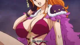 Usopp in between 3 girls [One Piece Episode 984]