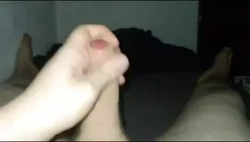 Had to take care of that morning wood.. still horny as hell! Cum take your seat on that German cock and get all the cum left for yourself!