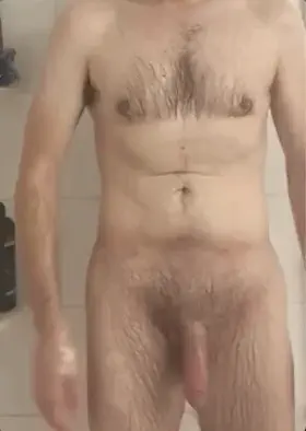 My chest hair always looks thicker in the shower