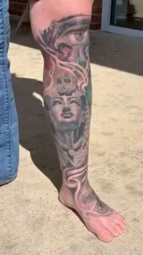 My Egyptian leg sleeve