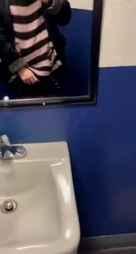 Exposing myself in the washroom 🥺