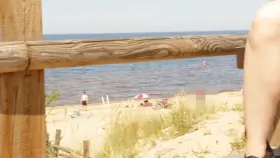 Flashing Pussy At The Beach