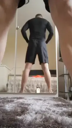 Post cycle strip down for a shower 😜