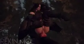 Yenner Getting Her Ass Knotted By A Werewolf