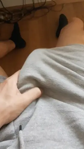 I heard you guys liked big cocks and gray sweatpants