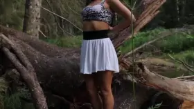 Undressing In The Forest