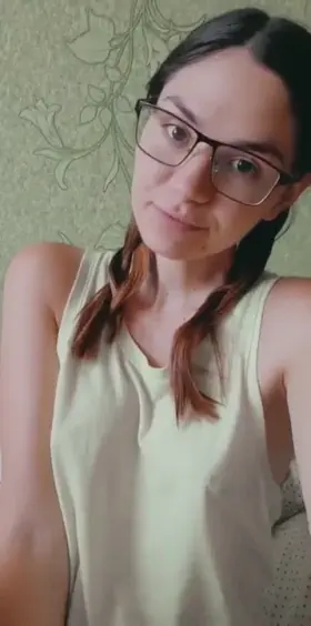 Are small boobs, pigtails and glasses anyone’s type? 🥺