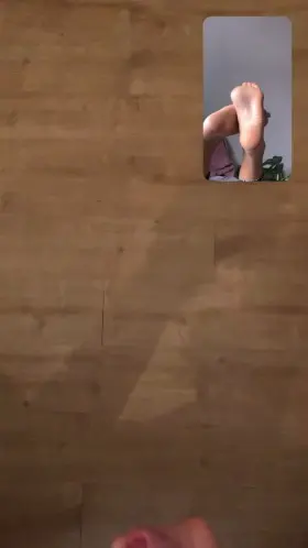 POV: Your boyfriend has a foot fetish and you let him cum for them on facetime :D