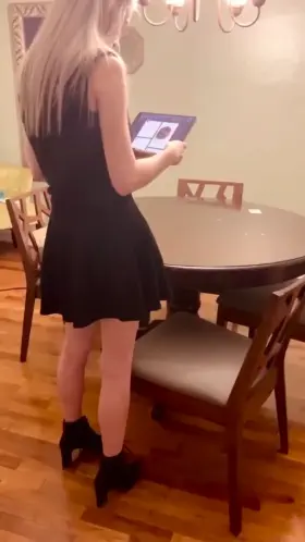 Takes A Creampie While Browsing Social Media...