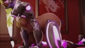 Sombra getting covered after deepthroat (polished-jade-bell)