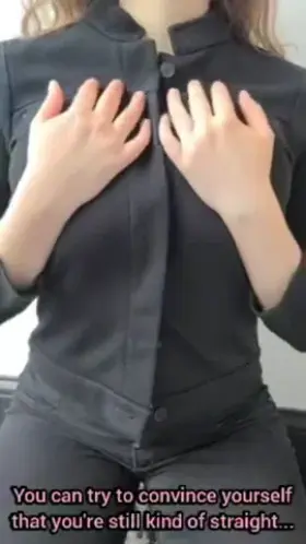 You can keep fighting all you like, sissy... But we both know sissy porn is the only thing you stroke your clitty to now. Tits look better when there's a cock just below them, right?