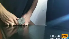 Im dripping a lot of thick cum