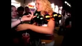 Happily Showing Off a Nice Rack