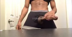 Teen stud practicing jumping jacks