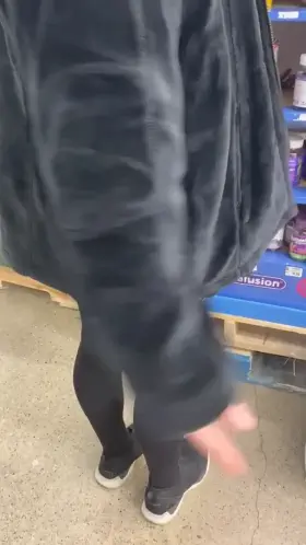 At Krogers with no panties and a buttplug in