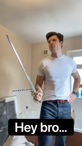 Hey bro, stand very very still... 🗡️