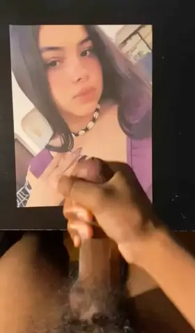 Nice load for this cute Latina