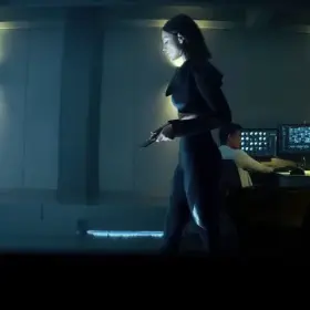 Eiza González tight plot in Bloodshot